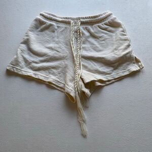 Universal Thread Cream Drawstring Shorts XS Cozy Lounge Oatmeal Cotton Casual